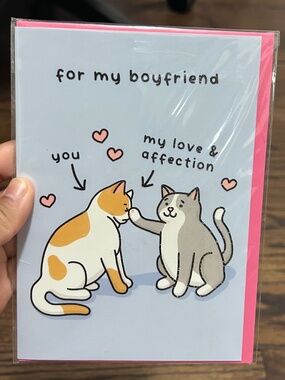 CENTRAL 23 Cat Boyfriend Card | New Sealed